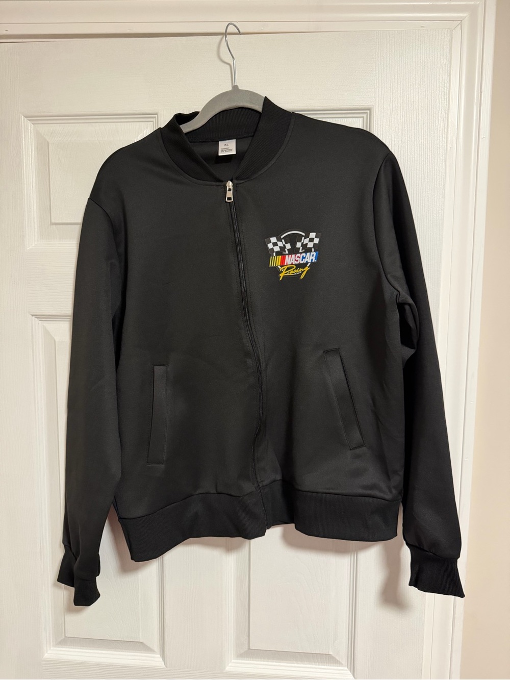 New Nascar Racing Zip Up Lightweight Bomber Style Jacket - Size XL